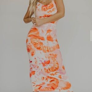 SOLD Satin Vacation dress from boutique